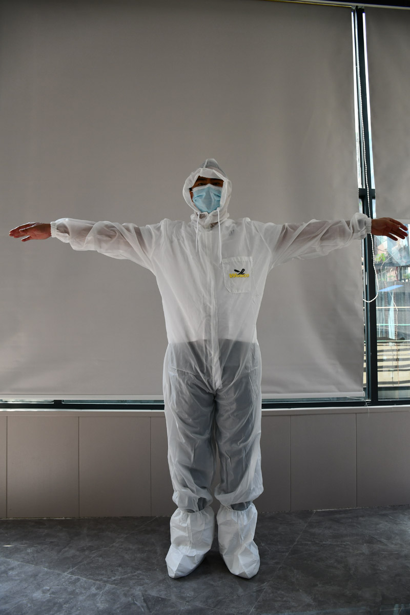 Disposable coveralls protective clothing